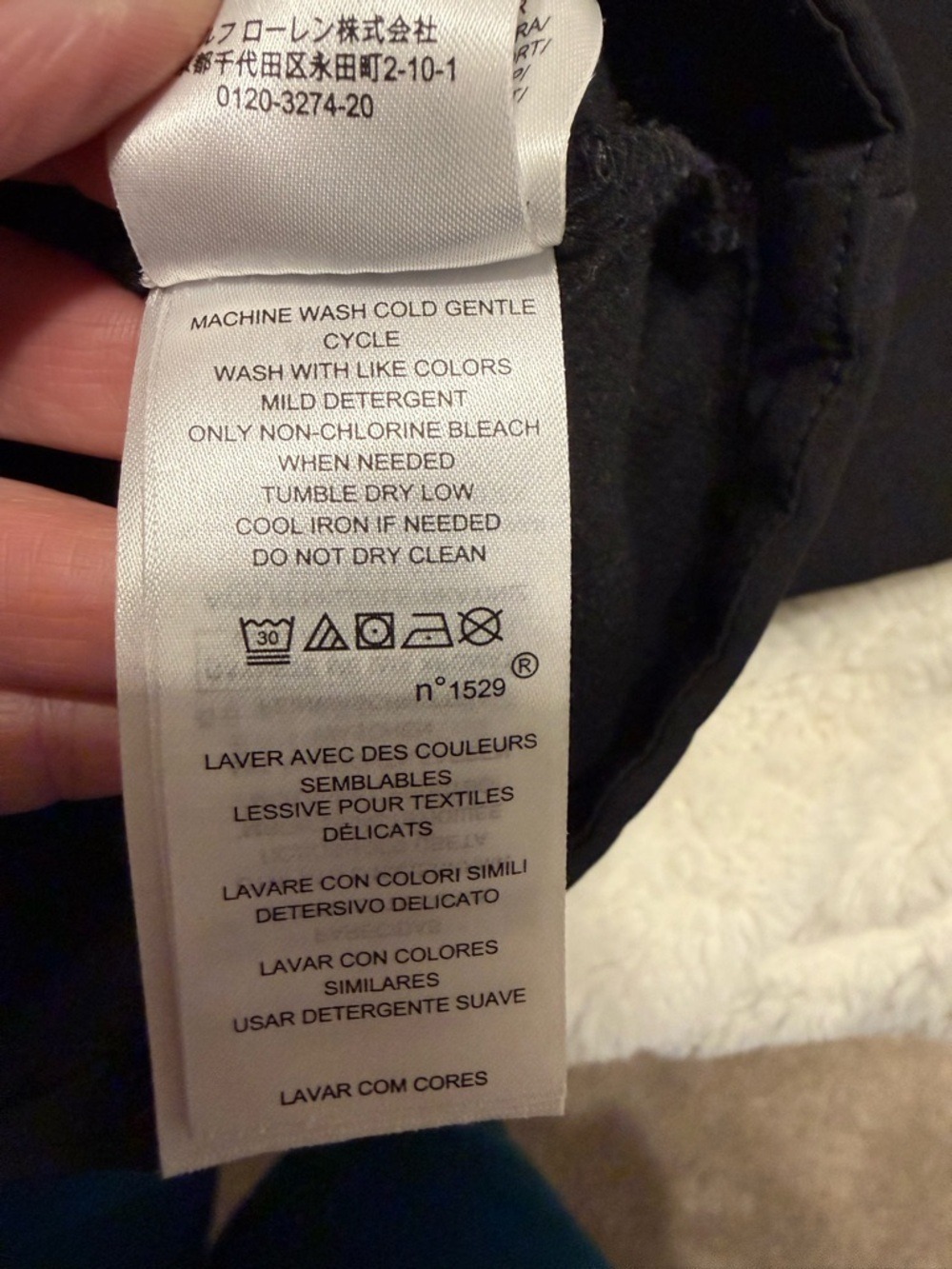 Ralph Lauren Black Hooded Rain Jacket Water Resistant - Picture 6 of 6